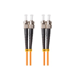 Lanberg FO-STST-MD21-0010-OG Multimódusú OM2 duplex optikai patch kábel 2xST/UPC csatlakozóval 1m