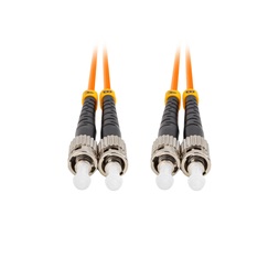 Lanberg FO-STST-MD21-0100-OG Multimódusú OM2 duplex optikai patch kábel 2xST/UPC csatlakozóval 10m