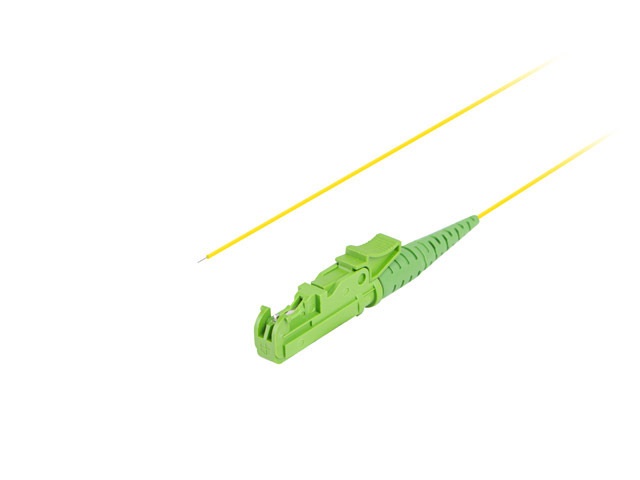 Lanberg FP-E200-SE11-0030-YE Monomódusú E2000/APC optikai pigtail kábel 2m