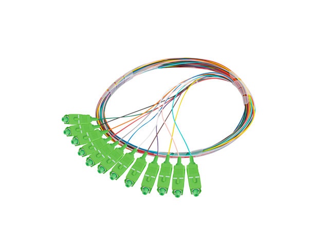 Lanberg FP-SCAP-SE21-1202-MC Monomódusú SC/APC optikai pigtail kábel 2m 12db/csomag