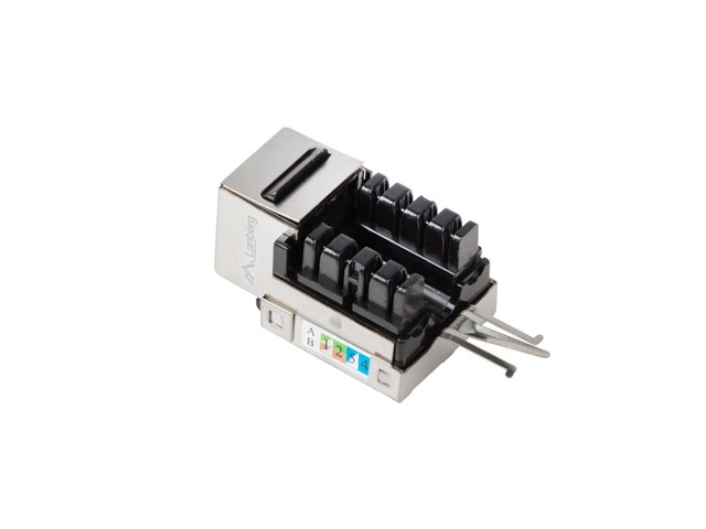 Lanberg KSF5-1090 Cat.5e FTP 90°-os betűzős árnyékolt RJ45 Keystone jack