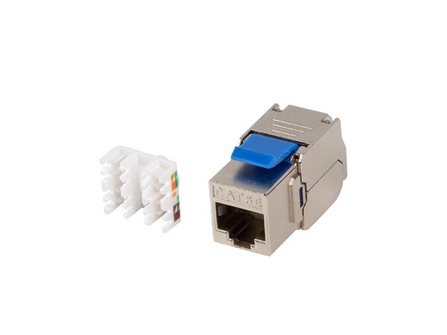 Lanberg KSF5-4000 Cat.5e FTP árnyékolt szerszám nélkül szerelhető Keystone Jack