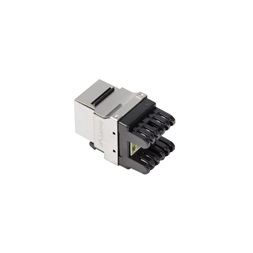 Lanberg KSF6-1000 Cat.6 FTP 180°-os betűzős árnyékolt RJ45 Keystone jack
