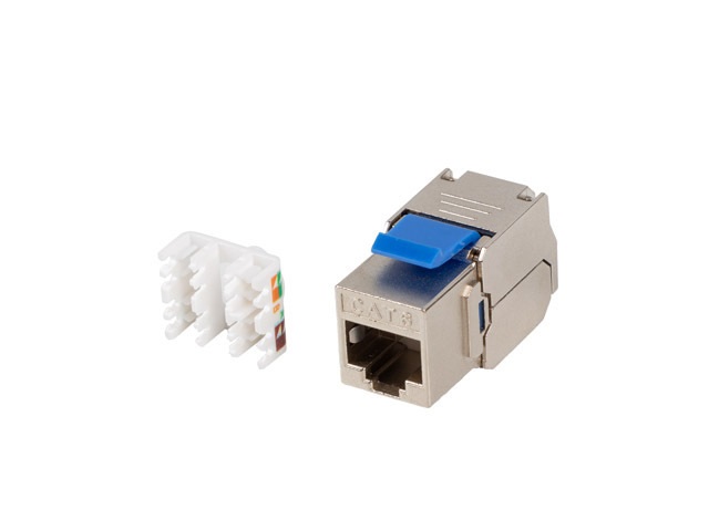 Lanberg KSF6-4000 Cat.6 FTP árnyékolt szerszám nélkül szerelhető Keystone Jack