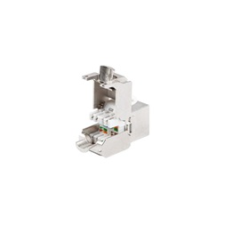 Lanberg KSF7-2000 Cat.7 FTP 180°-os szerszám nélkül szerelhető árnyékolt RJ45 Keystone jack
