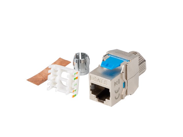 Lanberg KSF8-4000 Cat.8.1 FTP árnyékolt szerszám nélkül szerelhető Keystone Jack
