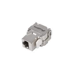 Lanberg KSFA-2000 Cat.6A FTP 180°-os szerszám nélkül szerelhető árnyékolt RJ45 Keystone jack