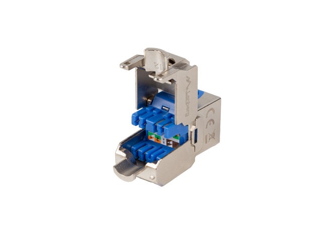 Lanberg KSFA-3000 Cat.6A FTP árnyékolt szerszám nélkül szerelhető Keystone Jack