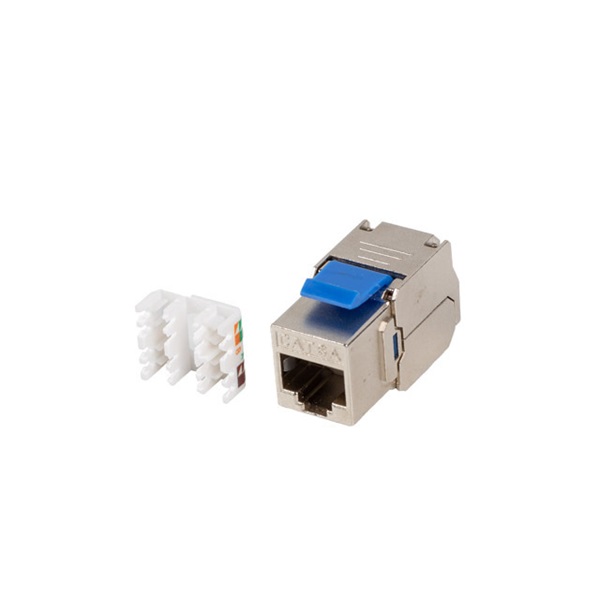 Lanberg KSFA-3000 Cat.6A FTP árnyékolt szerszám nélkül szerelhető Keystone Jack