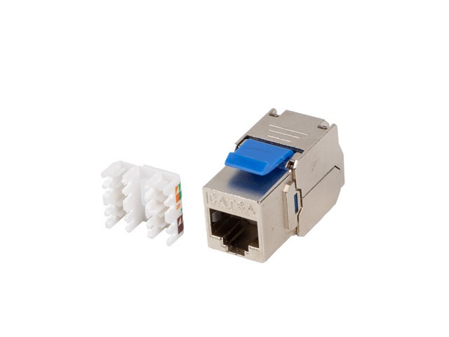 Lanberg KSFA-3000 Cat.6A FTP árnyékolt szerszám nélkül szerelhető Keystone Jack