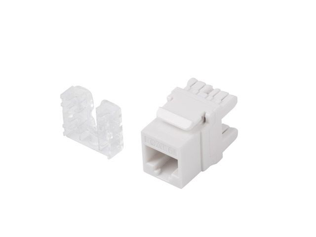 Lanberg KSU6-1000 Cat.6 UTP 180°-os betűzős árnyékolatlan RJ45 Keystone jack