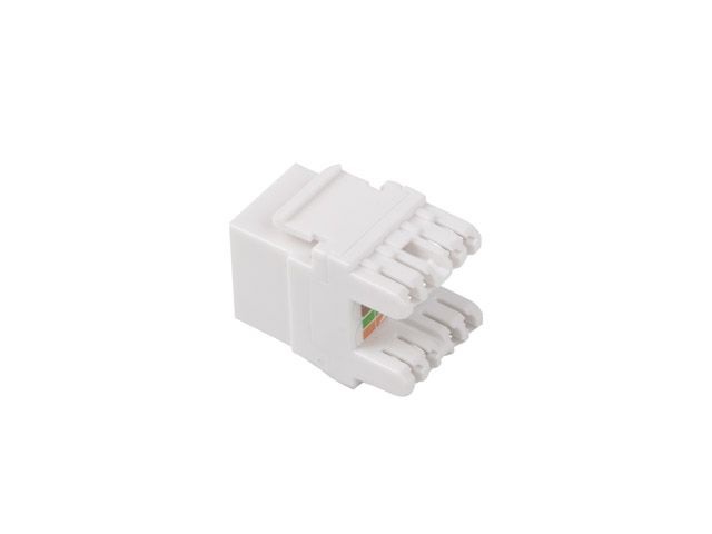 Lanberg KSU6-1000 Cat.6 UTP 180°-os betűzős árnyékolatlan RJ45 Keystone jack