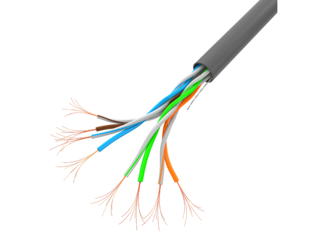 Lanberg LCU5-11CC-0305-S UTP CCA 100Mb/s 100 MHz 305m árnyékolatlan réz bevonatú alumínium patch kábel