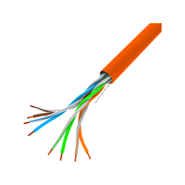 Lanberg LCU5-10CC-0305-O UTP CCA 100Mb/s 100MHz 305m árnyékolatlan réz bevonatú alumínium narancssárga fali kábel