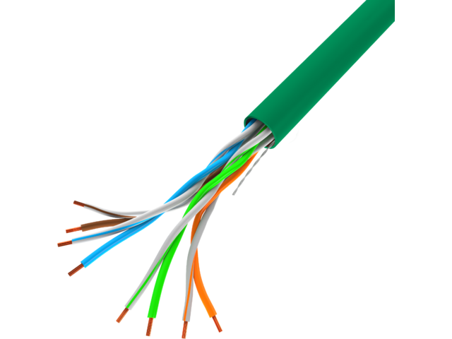 Lanberg LCU5-12CU-0305-G Cat.5e UTP PVC CU Fca 305m árnyékolatlan zöld fali kábel