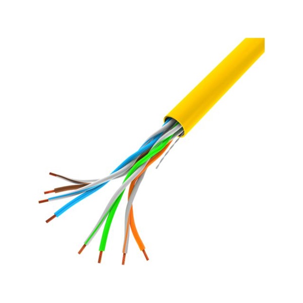 Lanberg LCU5-12CU-0305-Y Cat.5e U/UTP AWG24 PVC CU 305m árnyékolatlan sárga fali kábel