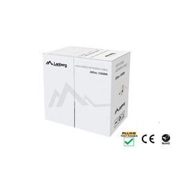 Lanberg LCU6-12CU-0305-S Cat.6 U/UTP AWG23 Fca PVC 305m árnyékolatlan szürke fali kábel