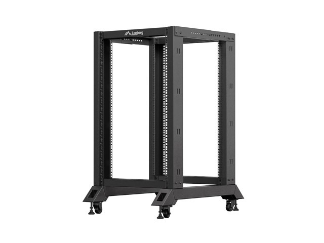 Lanberg OR01-6818-B 19" 18U SZÉL:600mm MÉLY:800mm MAG:981mm lapraszerelt fekete rack keret