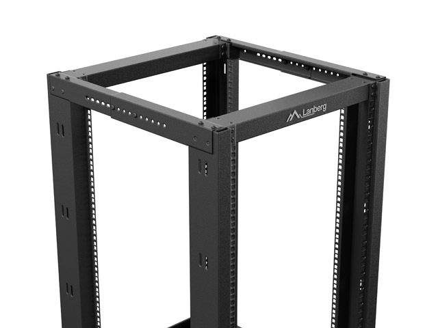 Lanberg OR01-6818-B 19" 18U SZÉL:600mm MÉLY:800mm MAG:981mm lapraszerelt fekete rack keret