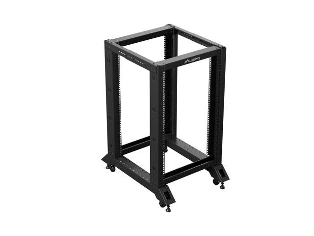 Lanberg OR01-6818-B 19" 18U SZÉL:600mm MÉLY:800mm MAG:981mm lapraszerelt fekete rack keret
