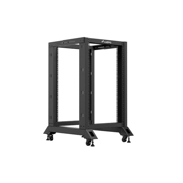 Lanberg OR01-6818-B 19" 18U SZÉL:600mm MÉLY:800mm MAG:981mm lapraszerelt fekete rack keret