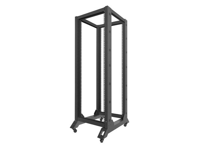 Lanberg OR01-6832-B 19" 32U SZÉL:600mm MÉLY:800mm MAG:1694mm lapraszerelt fekete rack keret