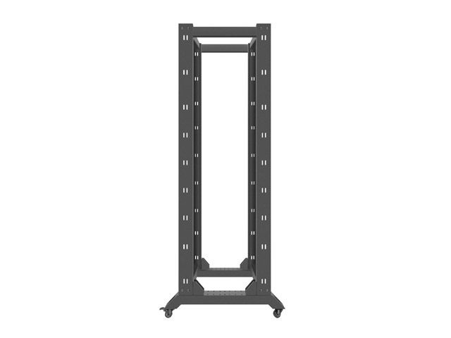 Lanberg OR01-6842-B 19" 42U SZÉL:600mm MÉLY:800mm MAG:2138mm lapraszerelt fekete rack keret