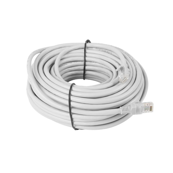 Lanberg PCF5-10CC-2000-S Cat.5e F/UTP PVC CCA árnyékolt réz bevonatú alumínium szürke patch kábel 20m