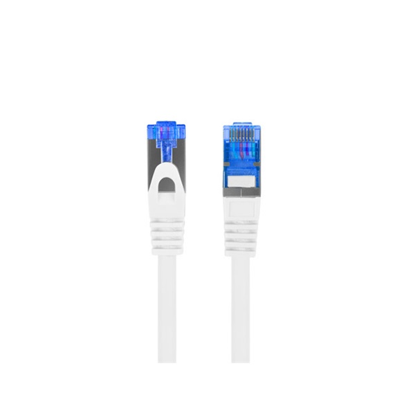 Lanberg PCF6A-10CC-0100-W Cat.6A S/FTP LSZH réz bevonatú alumínium fehér patch kábel 1m