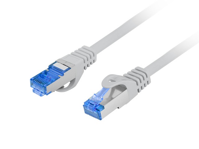 Lanberg PCF6A-10CC-2000-S Cat.6A S/FTP CCA AWG26 LSZH árnyékolt szürke patch kábel 20m
