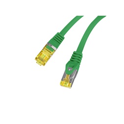 Lanberg PCF6A-10CU-0025-G Cat.6A S/FTP AWG27 LSZH árnyékolt zöld patch kábel 0,25m