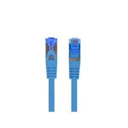 Lanberg PCF6A-10CC-1000-B Cat.6A S/FTP LSZH CCA árnyékolt réz bevonatú alumínium kék patch kábel 10m