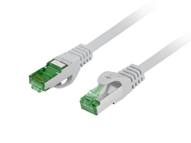 Lanberg PCF7-10CU-0050-S Cat.7 S/FTP AWG26 LSZH árnyékolt szürke patch kábel 0,5m