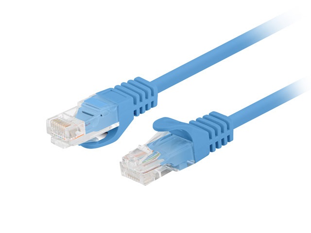 Lanberg PCU5-10CC-0025-B Cat.5e U/UTP PVC CCA árnyékolatlan réz bevonatú alumínium kék patch kábel 0,25m