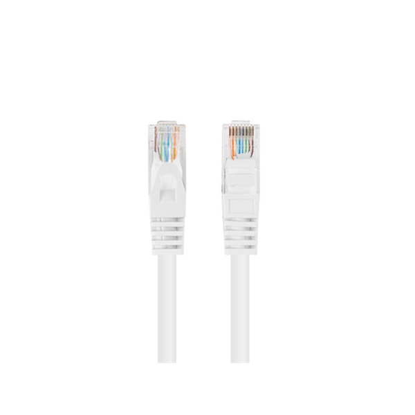 Lanberg PCU5-10CC-0025-W Cat.5e U/UTP PVC CCA árnyékolatlan réz bevonatú alumínium fehér patch kábel 0,25m