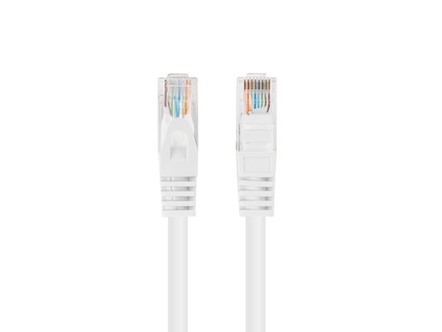 Lanberg PCU5-10CC-0025-W Cat.5e U/UTP PVC CCA árnyékolatlan réz bevonatú alumínium fehér patch kábel 0,25m
