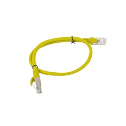 Lanberg PCU5-10CC-0050-Y Cat.5e U/UTP PVC CCA árnyékolatlan réz bevonatú alumínium sárga patch kábel 0,5m