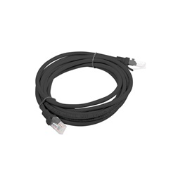 Lanberg PCU5-10CC-0300-BK Cat.5e U/UTP PVC CCA árnyékolatlan réz bevonatú alumínium fekete patch kábel 3m
