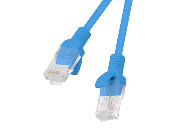 Lanberg PCU5-10CC-0300-B Cat.5e U/UTP PVC CCA árnyékolatlan réz bevonatú alumínium kék patch kábel 3m