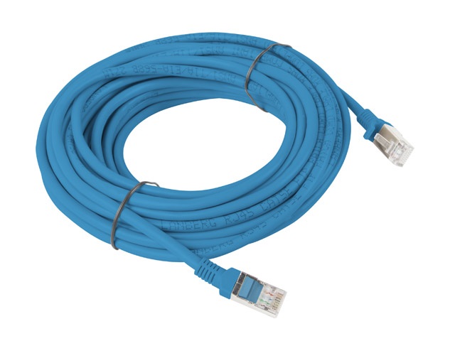 Lanberg PCU5-10CC-1000-B Cat.5e U/UTP PVC CCA árnyékolatlan réz bevonatú alumínium kék patch kábel 10m