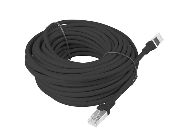 Lanberg PCU5-10CC-1500-BK Cat.5e U/UTP PVC CCA árnyékolatlan réz bevonatú alumínium fekete patch kábel 15m