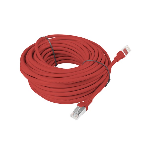 Lanberg PCU5-10CC-1500-R Cat.5e U/UTP PVC CCA árnyékolatlan réz bevonatú alumínium piros patch kábel 15m