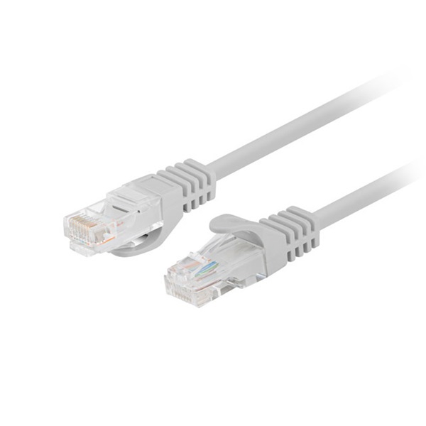 Lanberg PCU6-10CC-0025-S Cat.6 U/UTP PVC CCA árnyékolatlan réz bevonatú alumínium szürke patch kábel 0,25m