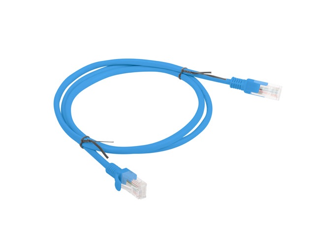 Lanberg PCU6-10CC-0050-B Cat.6 U/UTP PVC CCA árnyékolatlan réz bevonatú alumínium kék patch kábel 0,5m
