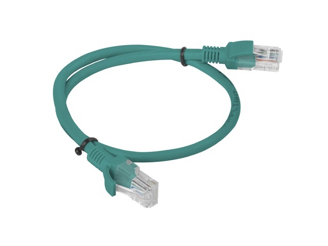 Lanberg PCU6-10CC-0050-G Cat.6 U/UTP PVC CCA árnyékolatlan réz bevonatú alumínium zöld patch kábel 0,5m