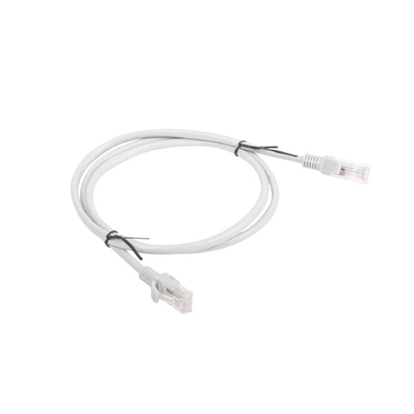 Lanberg PCU6-10CC-0100-S Cat.6 U/UTP PVC CCA árnyékolatlan réz bevonatú alumínium szürke patch kábel 1m