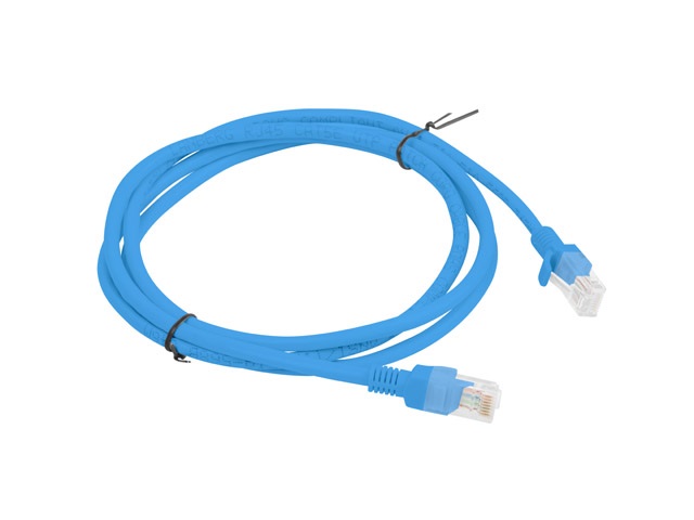 Lanberg PCU6-10CC-0150-B Cat.6 U/UTP PVC CCA árnyékolatlan réz bevonatú alumínium kék patch kábel 1,5m
