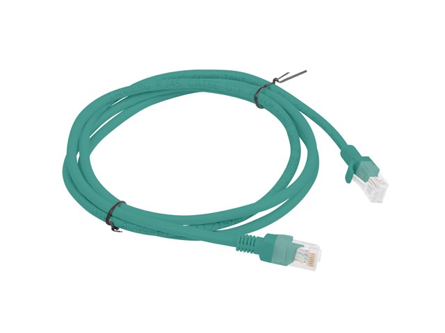 Lanberg PCU6-10CC-0150-G Cat.6 U/UTP PVC CCA árnyékolatlan réz bevonatú alumínium zöld patch kábel 1,5m