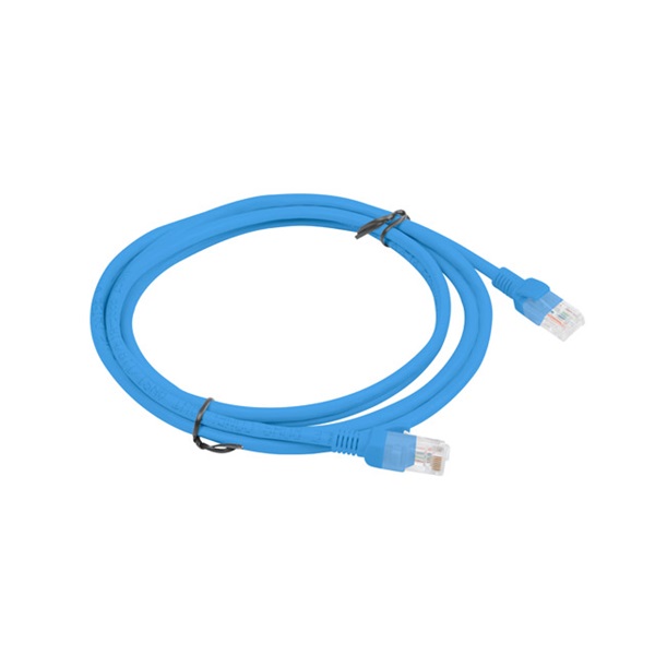 Lanberg PCU6-10CC-0200-B Cat.6 U/UTP PVC CCA árnyékolatlan réz bevonatú alumínium kék patch kábel 2m