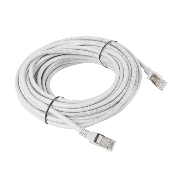 Lanberg PCU6-10CC-1000-S Cat.6 U/UTP PVC CCA árnyékolatlan réz bevonatú alumínium szürke patch kábel 10m
